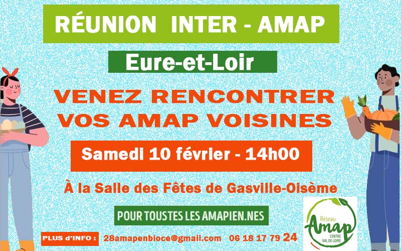 La 1ère rencontre inter-AMAP d’Eure-et-Loir le 10/02/2024 à Gasville-Oisème