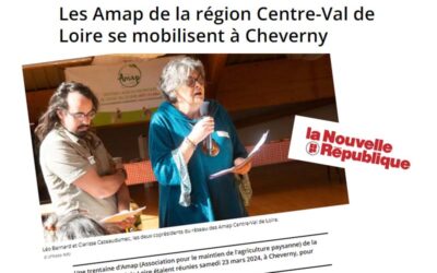 La Nouvelle République : Les Amap de la région Centre-Val de Loire se mobilisent à Cheverny