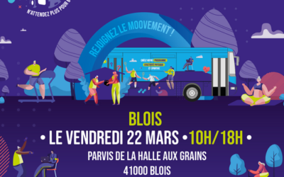Blois 22 mars 2024 : stand du réseau AMAP-CVL au Village Sport, santé, nutrition à la Halle aux grains